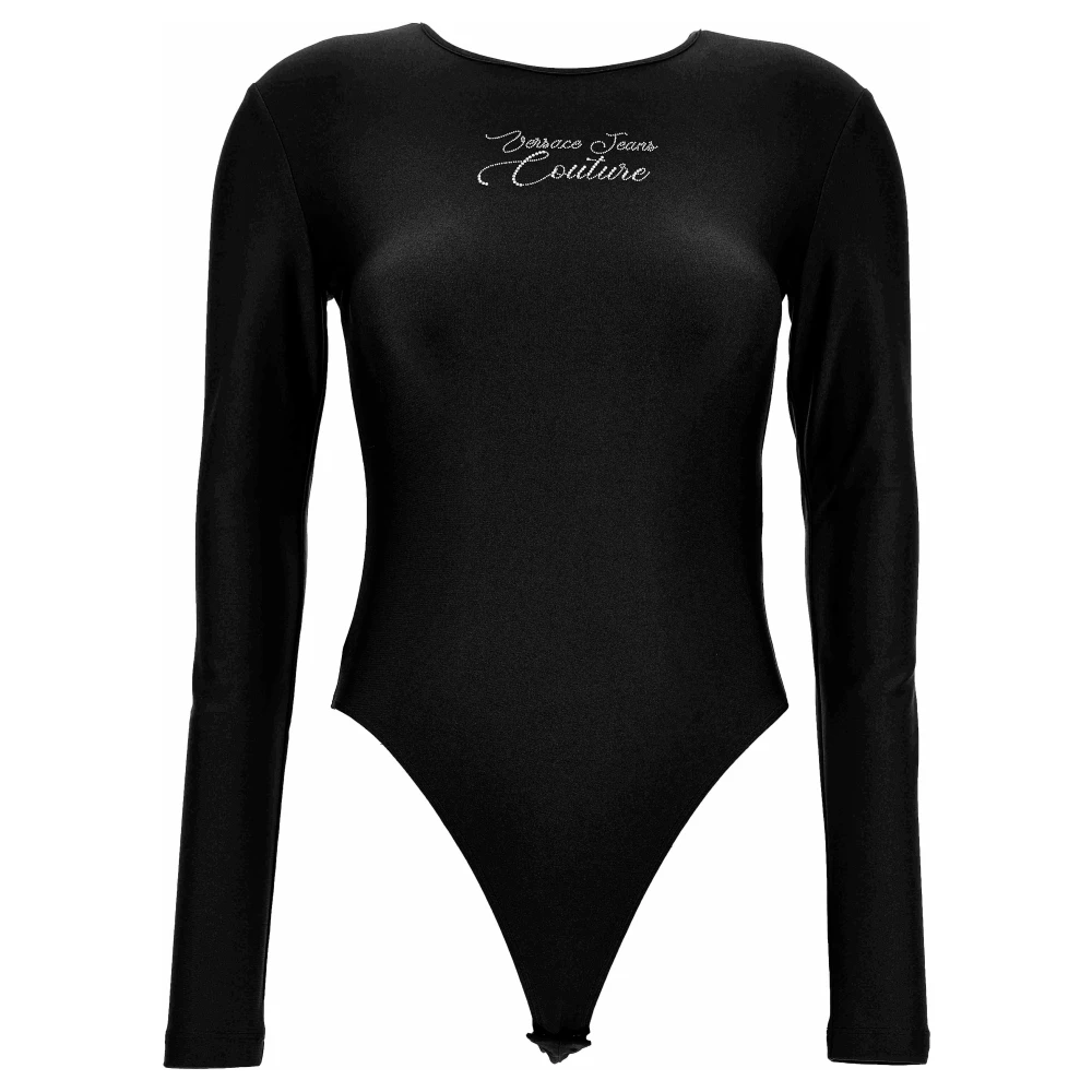 Versace Vrouw Zwart Tops Dames, S, Top