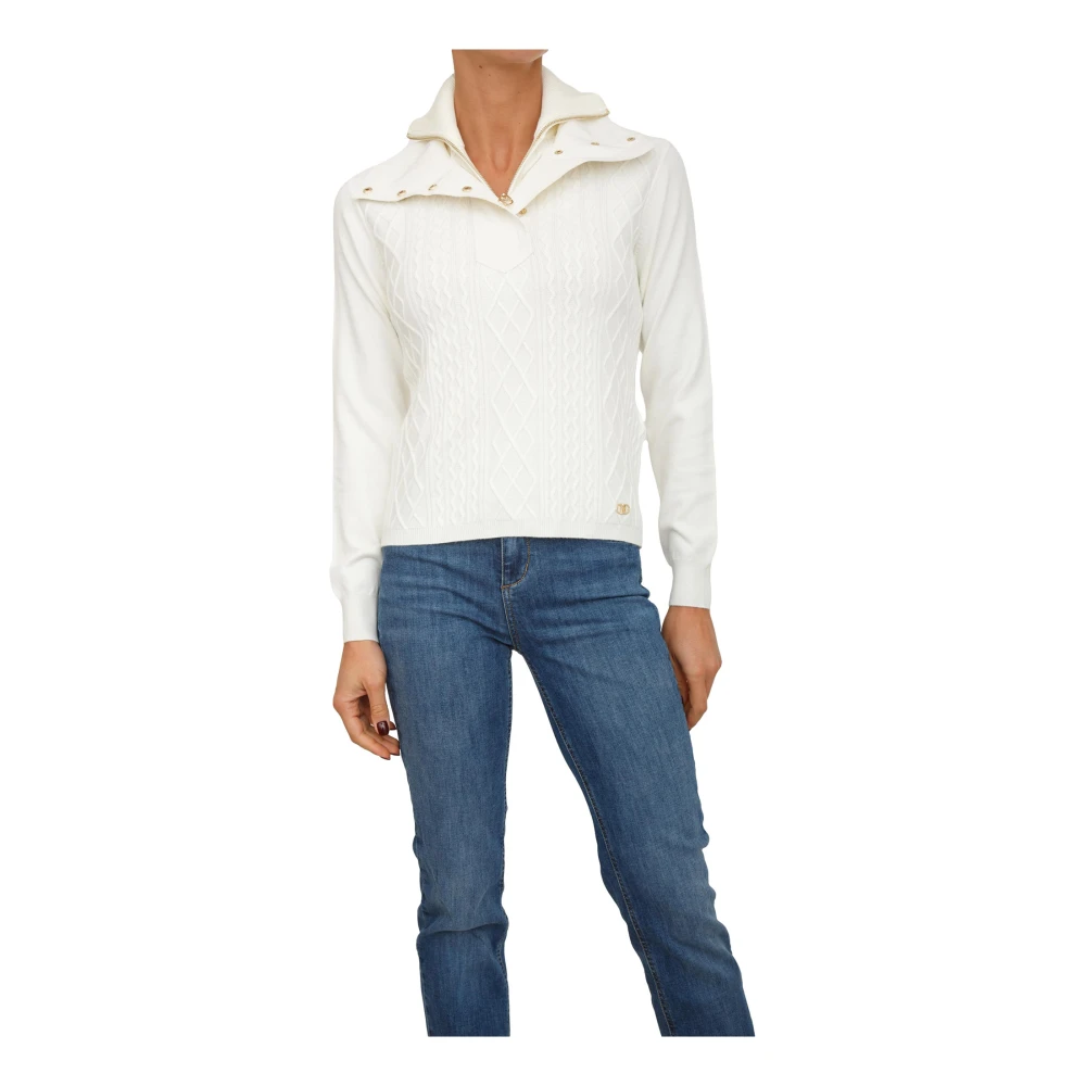 Liu Jo Femme Blanc - Better Jumper - Pulls - Taille: 36 Fr