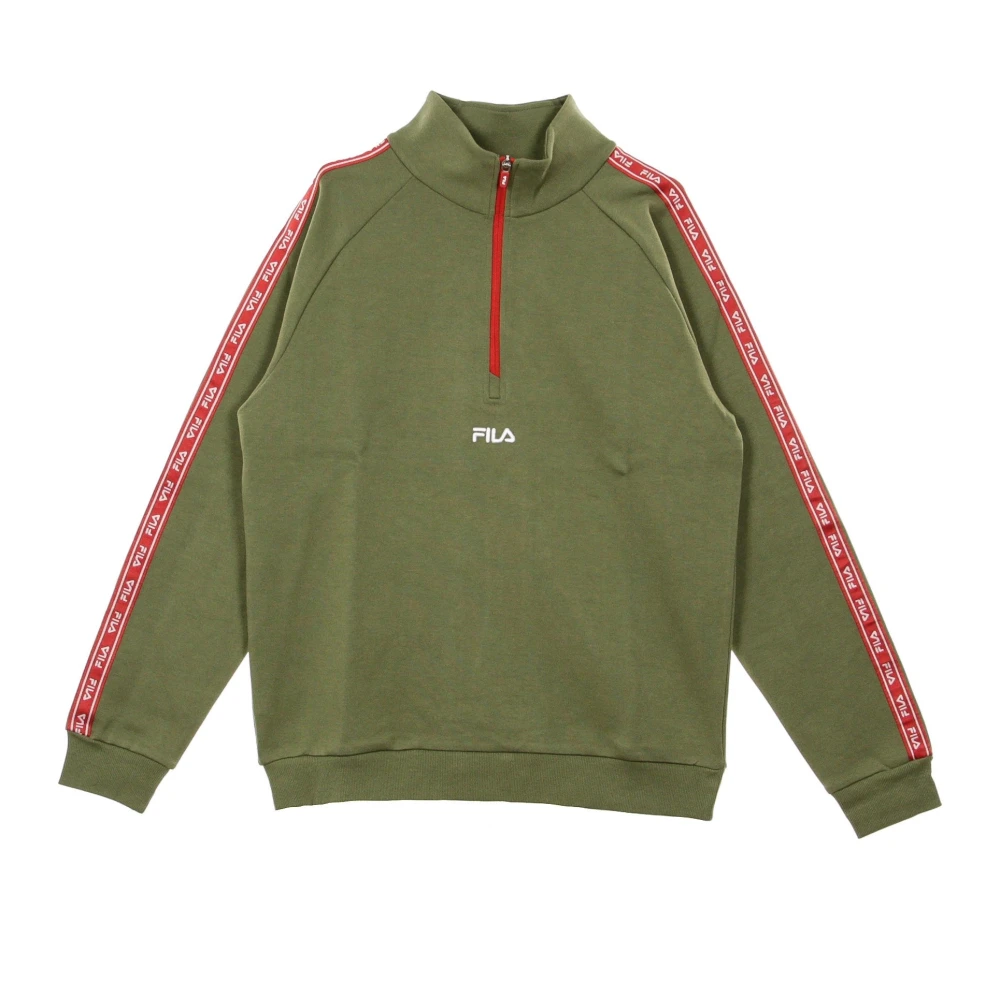 Fila Uomo Verde - Felpa Leggera A Collo Alto - Sweatshirts & Hoodies - L