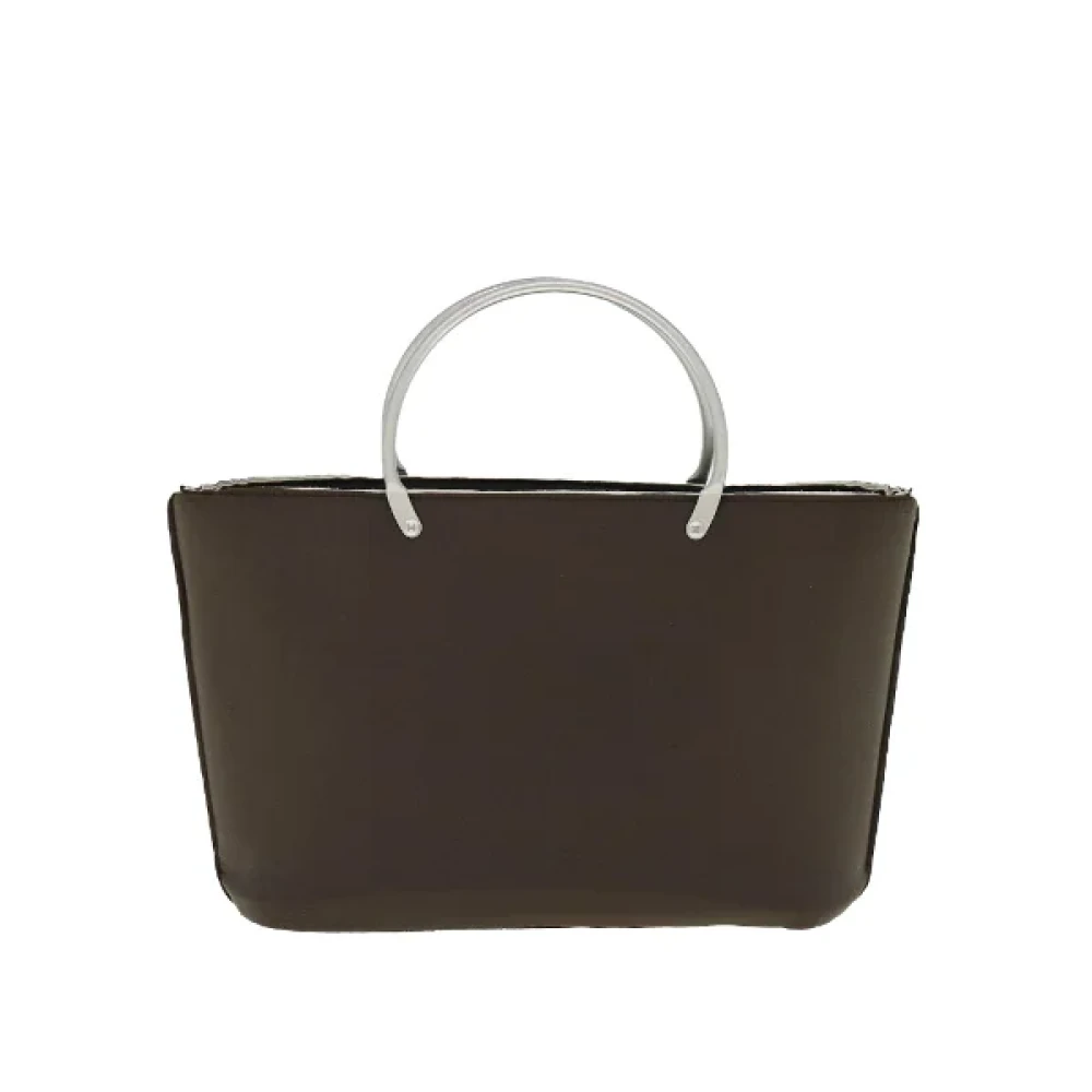 Chanel Vintage Pre-owned Nylon handbags Brown Dames