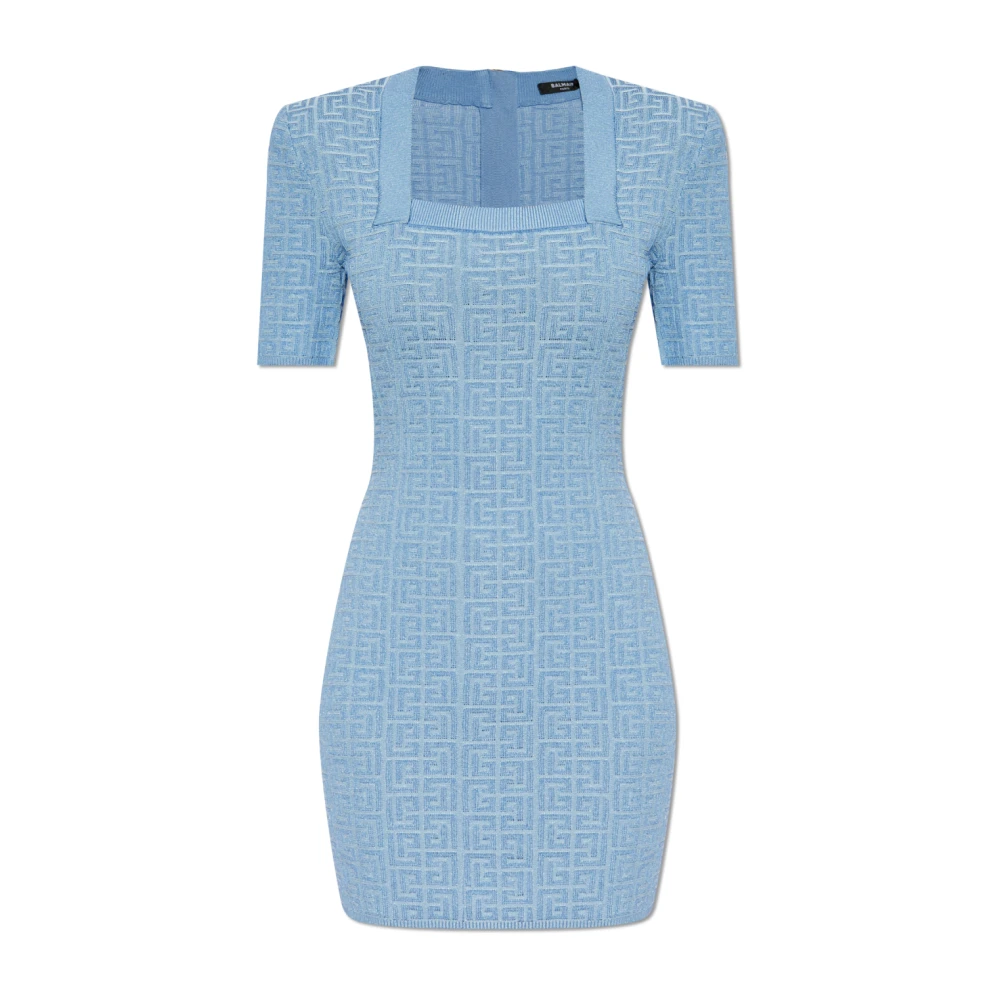 Balmain Aansluitende jurk Blue Dames