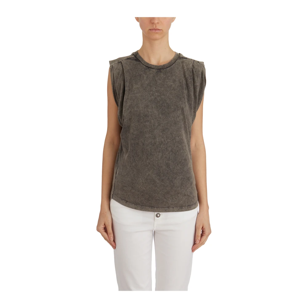 Dondup Katoenen T-shirt Gray Dames