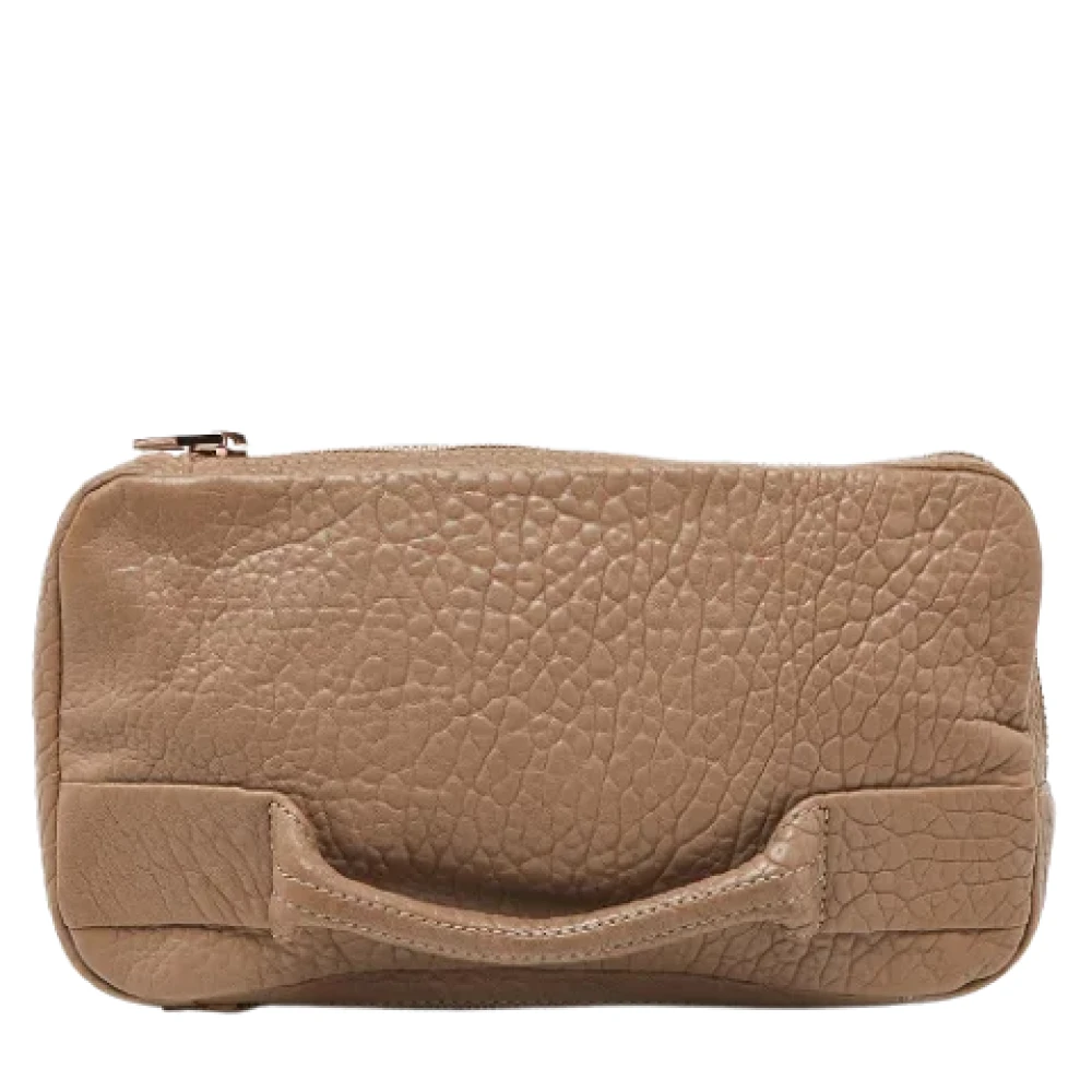Alexander Wang Pre-owned Leather clutches Beige Dames