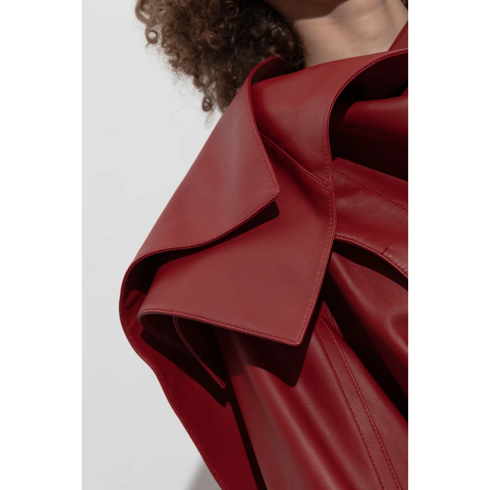 Bottega Veneta Leren jas Red Dames