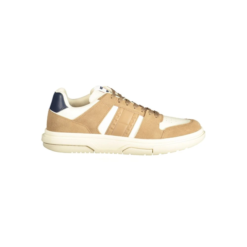 Tommy Hilfiger Men's Beige Sneakers,, Polyester Sneaker Size 6 Uk