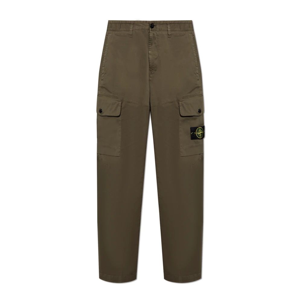 Stone Island Groene Broek Mix Stijl Comfort Green Heren