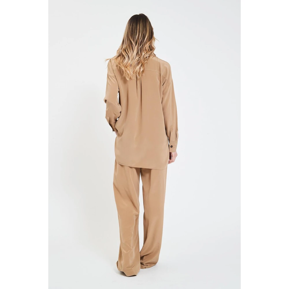 Max Mara Panfilo Blouse Brown Dames