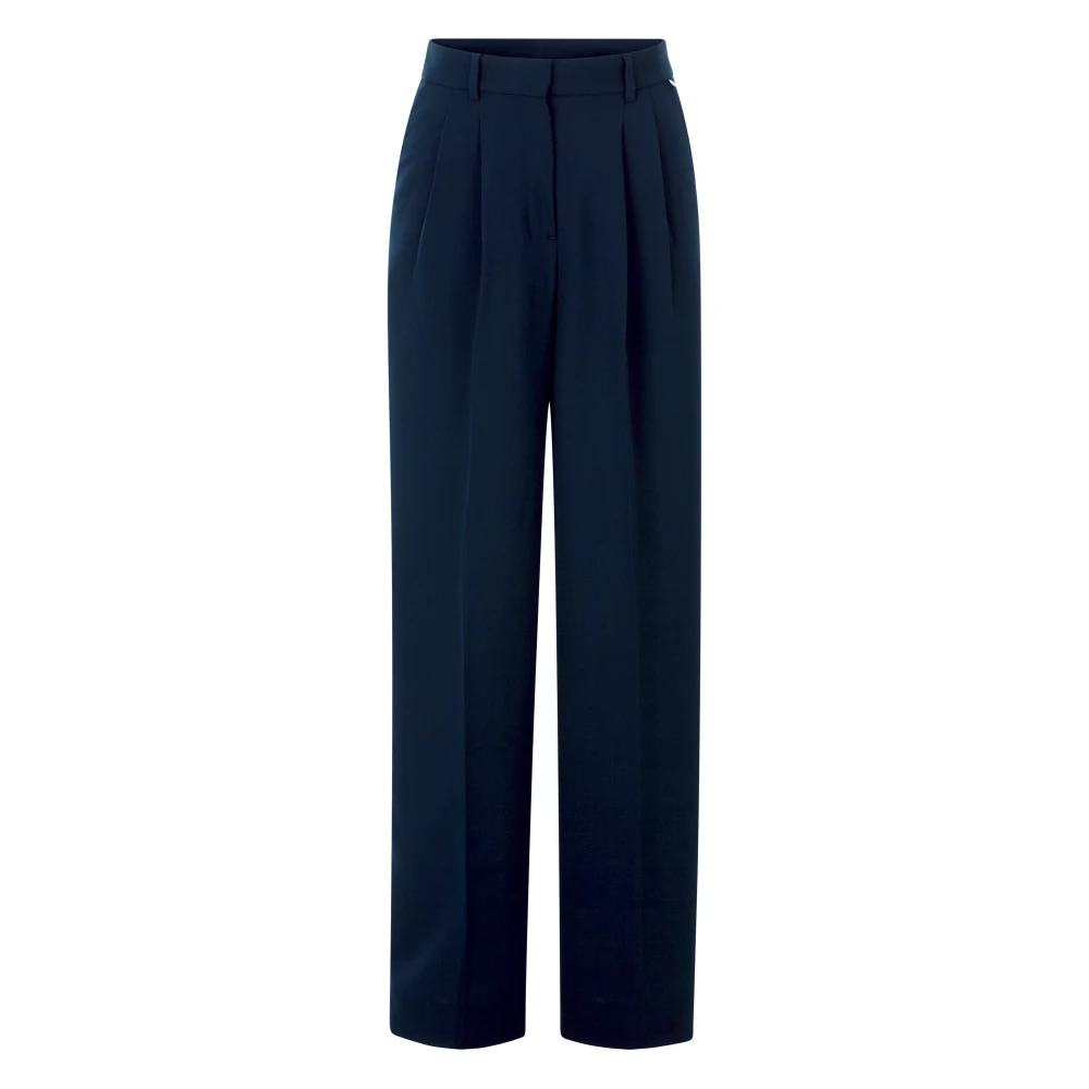 Rich & Royal Wijde Plooiende Broek Blue Dames