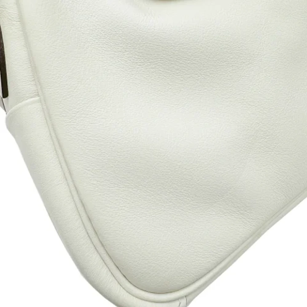 Hermès Vintage Pre-owned Leather handbags Beige Dames