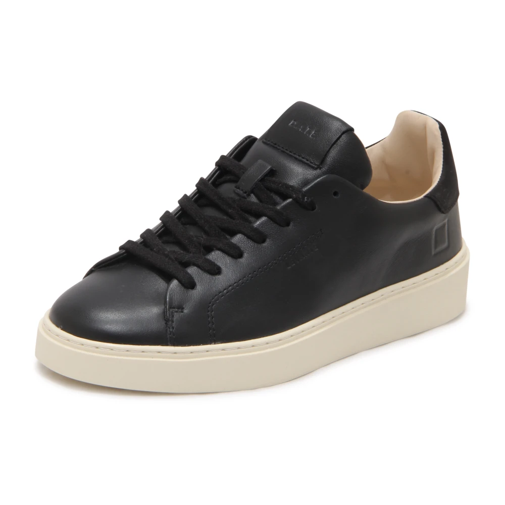 D.a.t.e. Men's Black Levante Calf - Sneakers - 6 Uk - Shoes