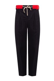 Trousers with side stripes