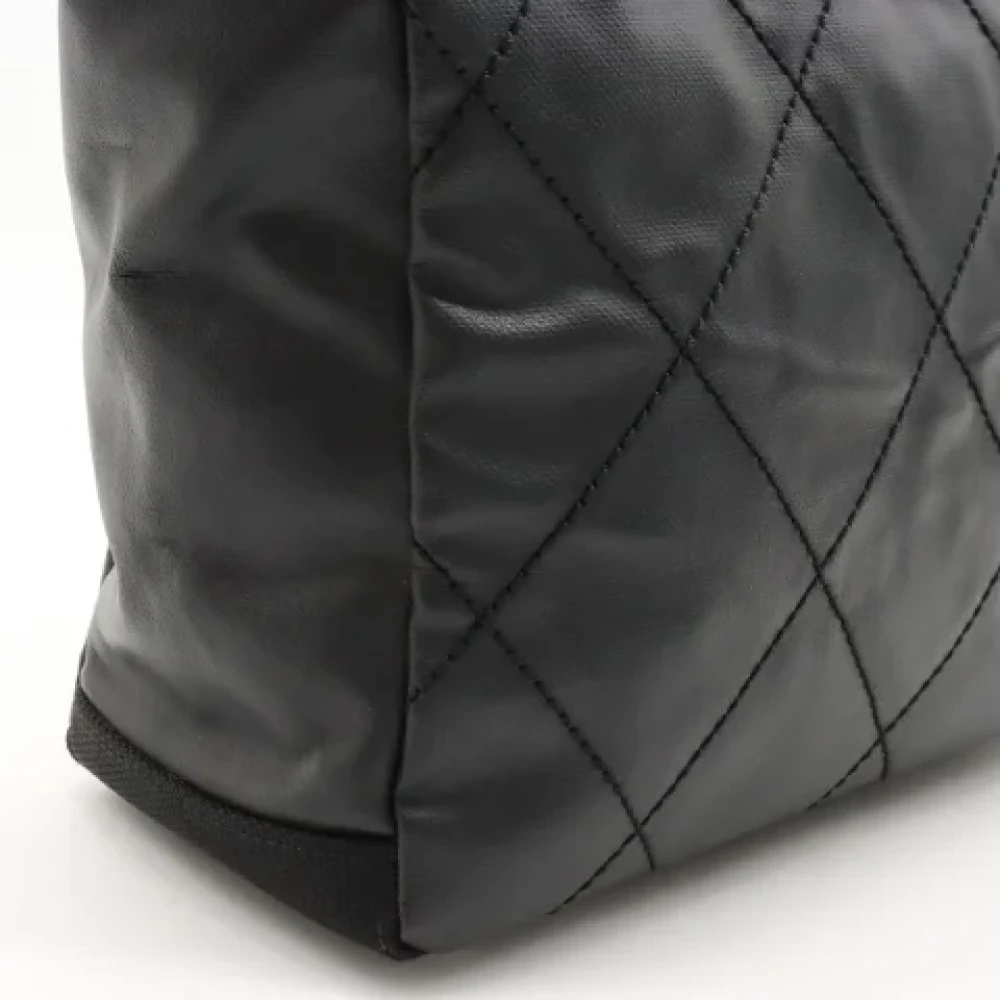 Chanel Vintage Pre-owned Canvas chanel-bags Black Dames