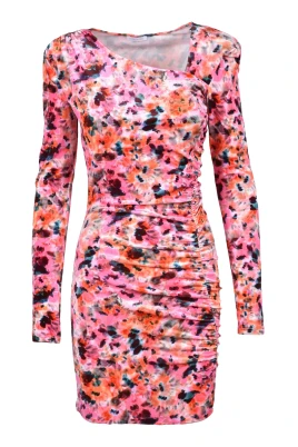 Sammet stretch klänning, slim fit