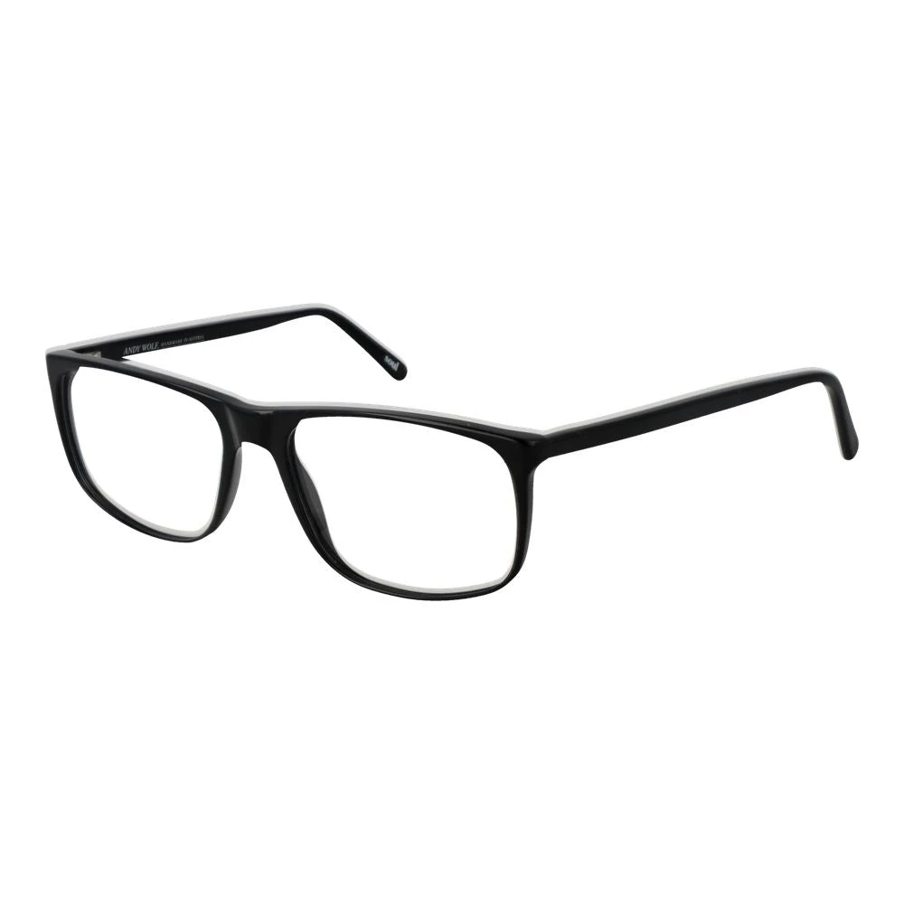 Andy Wolf Unisex Black Optical Frames Rectangle Style - Glasses - One Size- Accessories