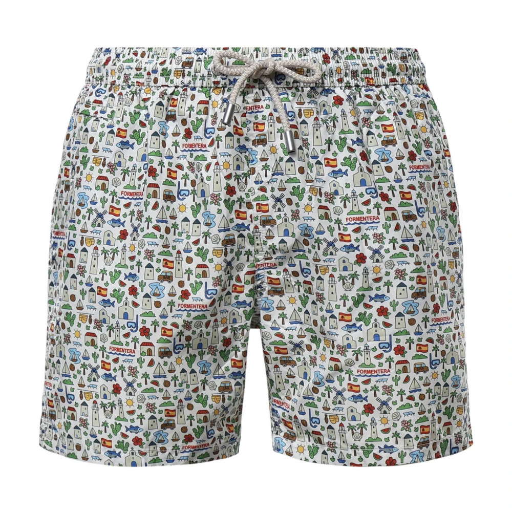 Mc2 Saint Barth Multicolor Ultralight Swim Short - Male - Beachwear - S - Swimwear
