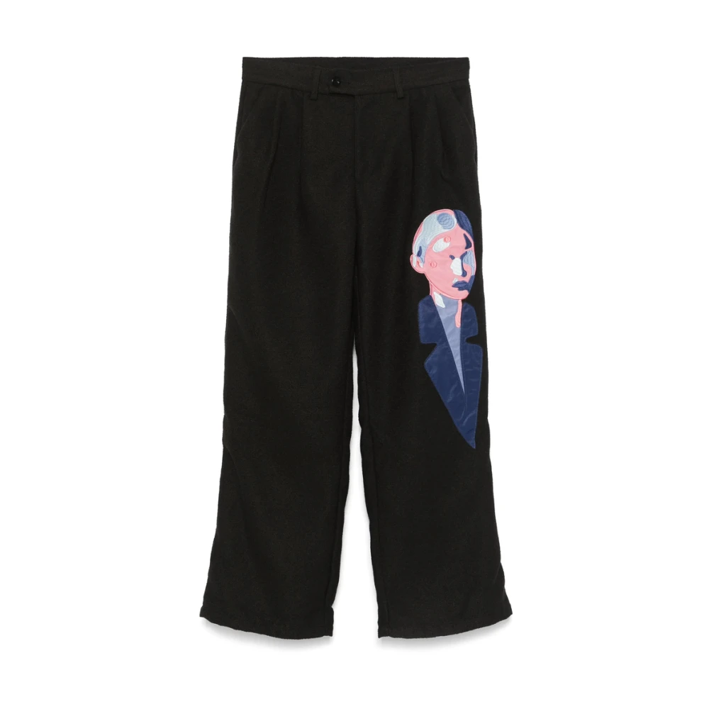 KidSuper Studios Zwarte kinderbroek met zakken Black Heren