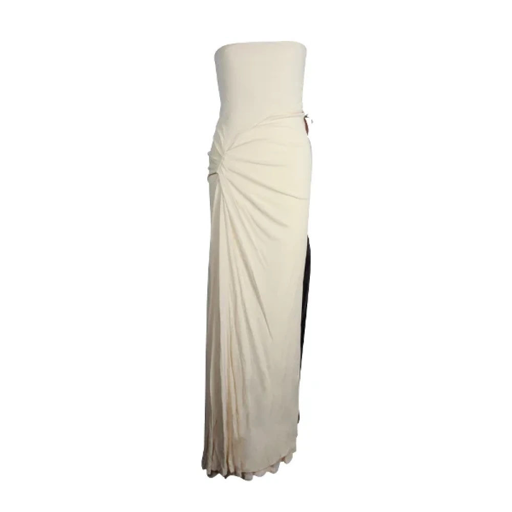 Gucci Vintage Pre-owned Fabric dresses White Dames