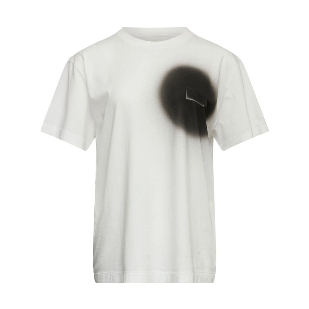 Mm6 Maison Margiela Women's White Graphic T-Shirt
