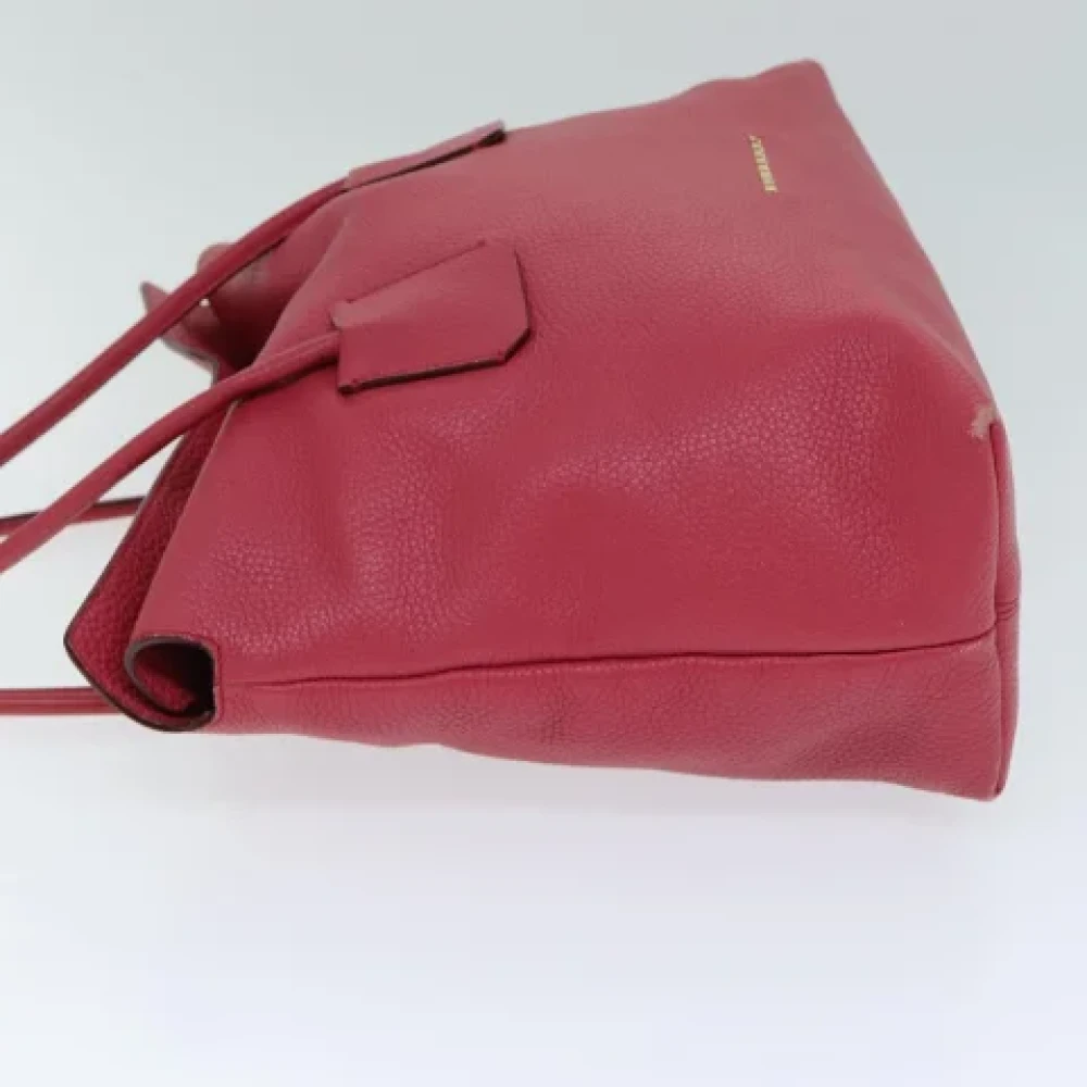 Burberry Vintage Pre-owned Leather handbags Pink Dames