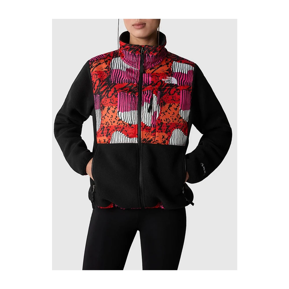 The North Face Denali Fleece Jas Vrouwen Fieryredayp Nero Multicolor Dames