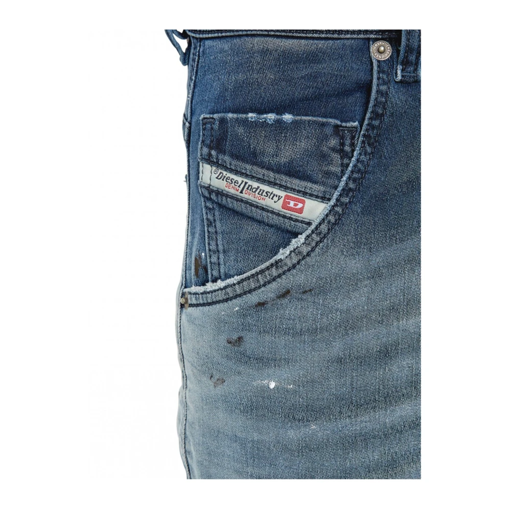 Diesel Tapered Stretch JoggJeans Blauw Blue Heren