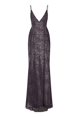 burgundy-floral-lace-asymmetric-hem-dress