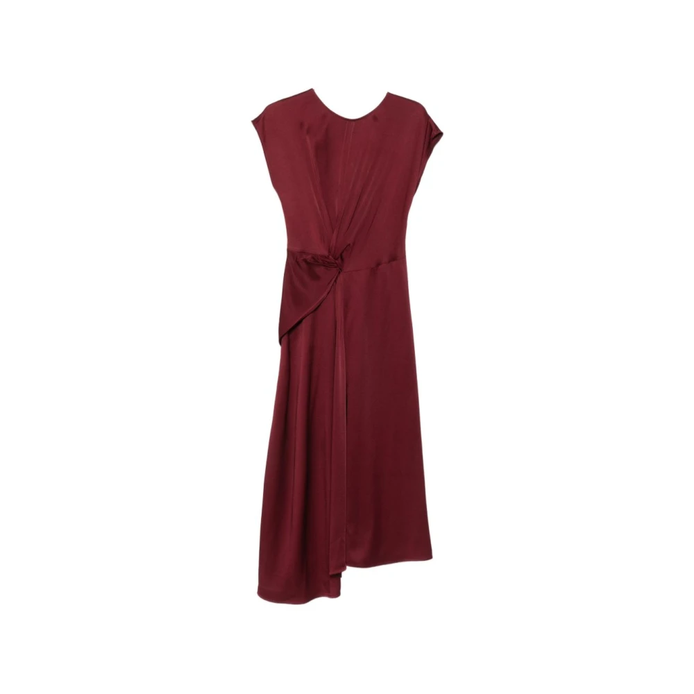 Victoria Beckham Red Midi Dresses, Female, S, Dresses