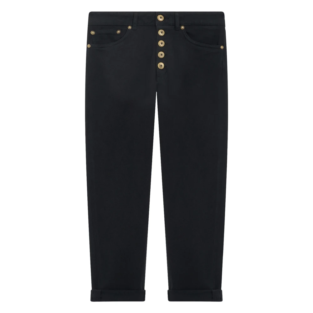 Dondup Women's Black Cropped Jeans, W28, Cropped Jeans