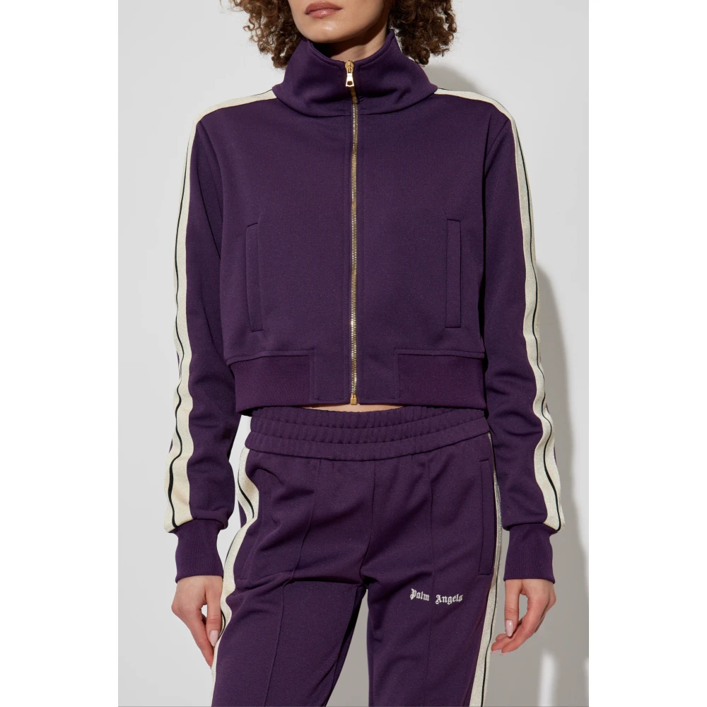 Palm Angels Sweatshirt met logo Purple Dames