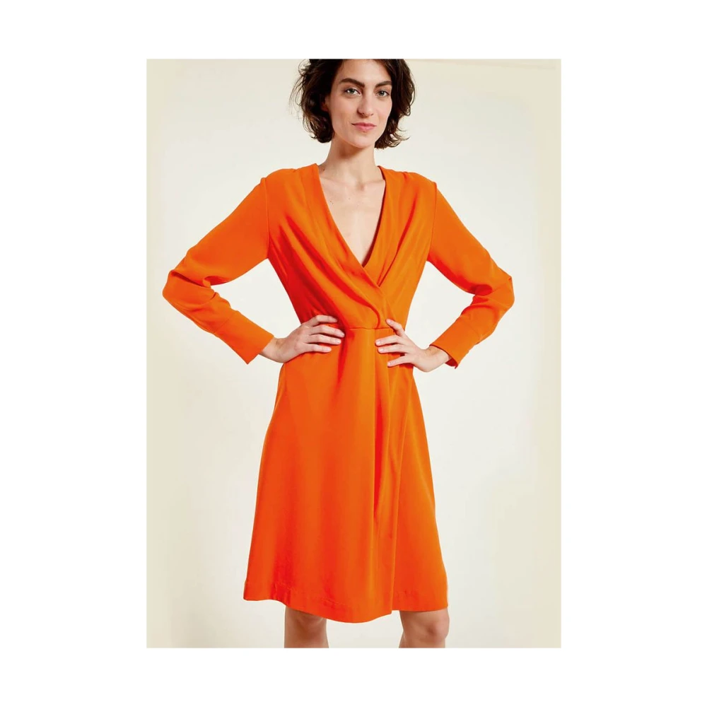 Ines De La Fressange Paris Blida oranje jurk Orange Dames
