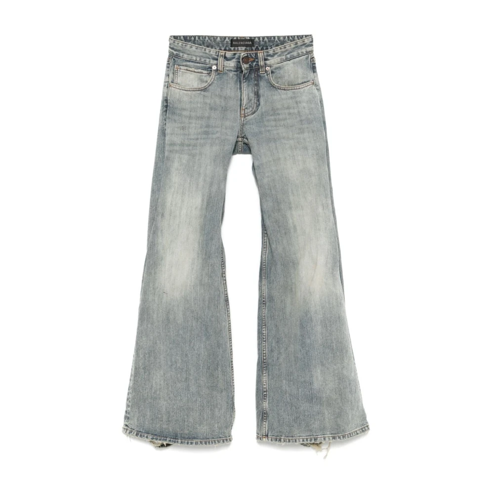Balenciaga Blauwe Baggy Jeans Blue Dames