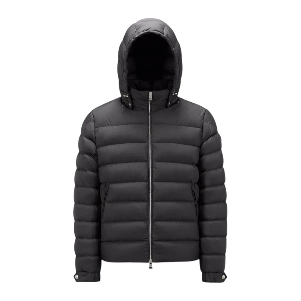 Moncler Korte Donsjas met Afneembare Capuchon Black Heren