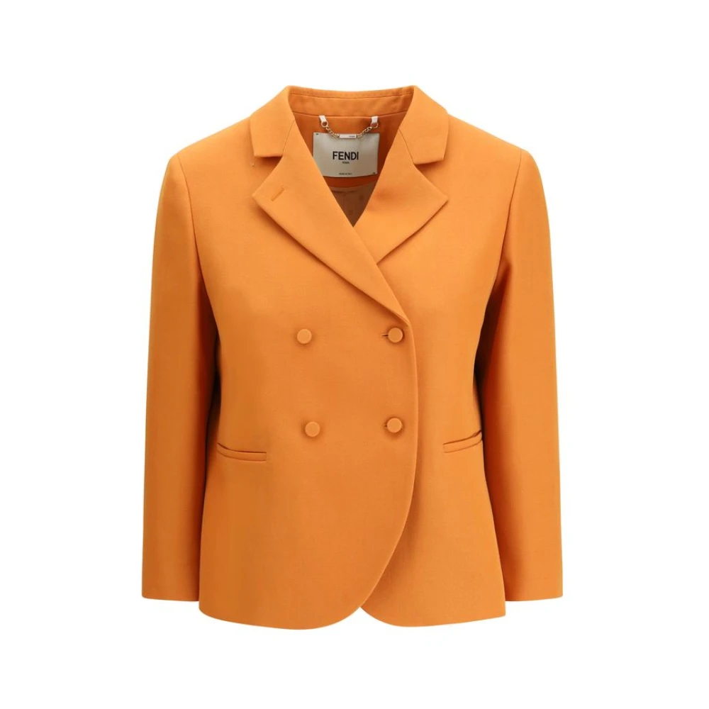Fendi Women's Grain De Poudre Wool Jacket