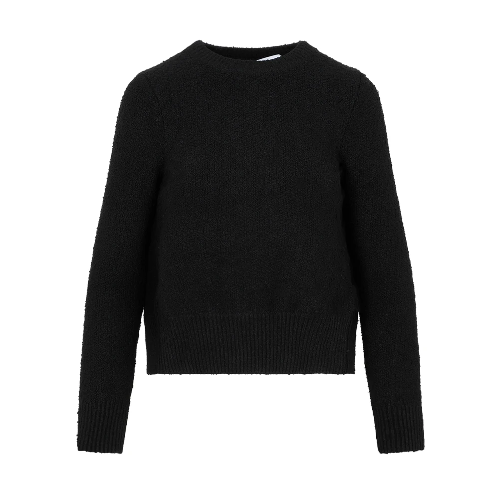 Bottega Veneta Zwarte Viscose Sweater met Open Rug Black Dames