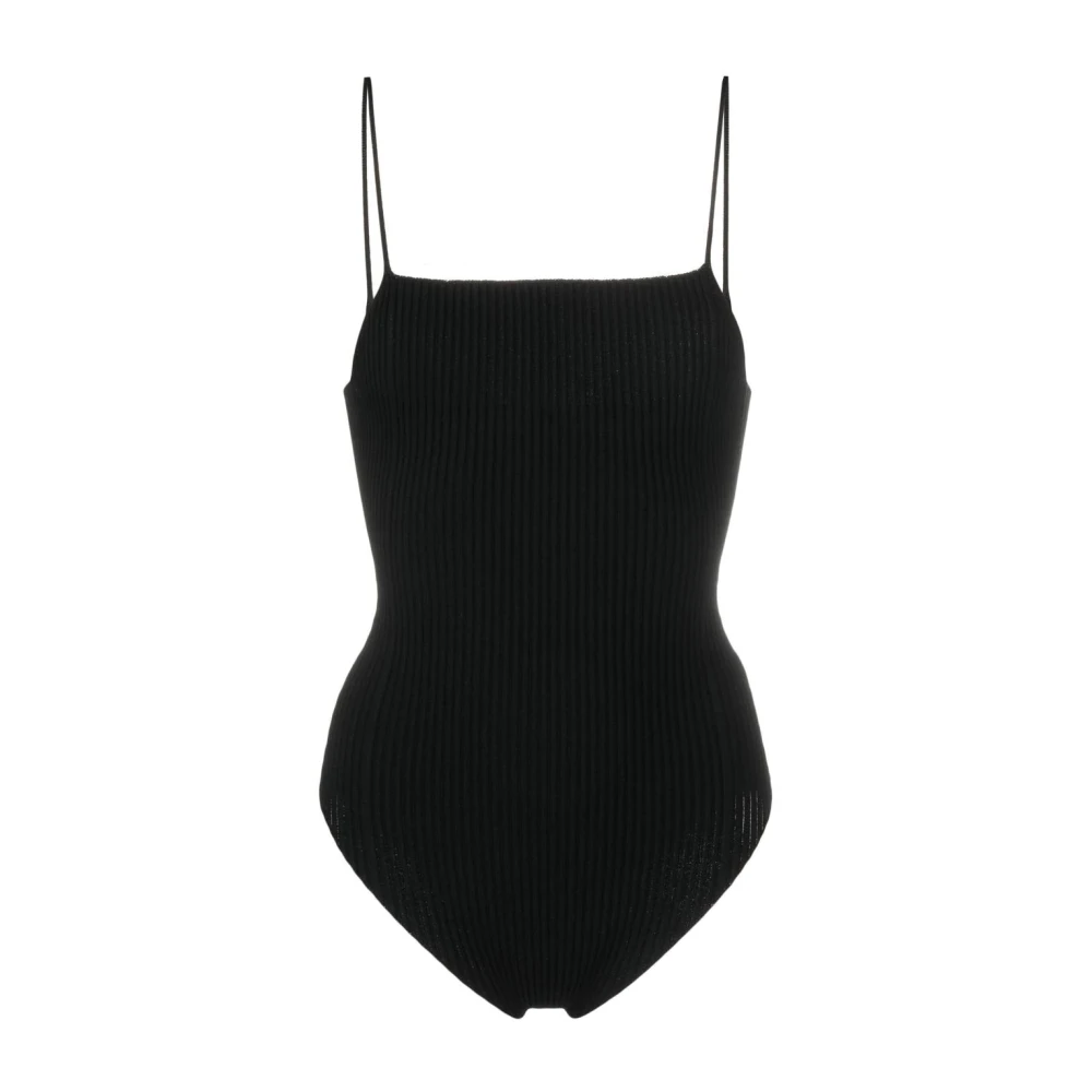 Aeron Black Swimsuits, Female, L, Ribbed Bodysuit