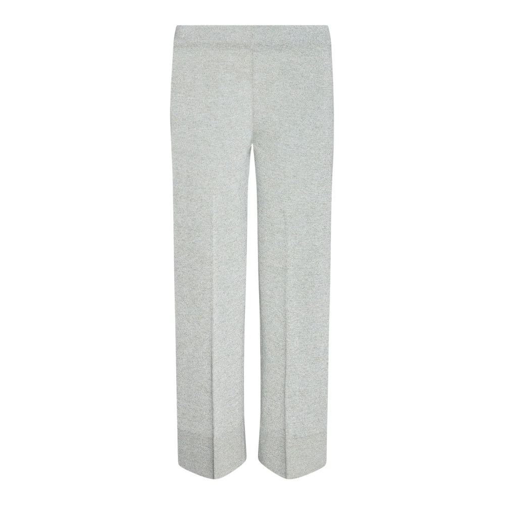 Circus Hotel Grijze Lurex Elastische Taillebroek Gray Dames