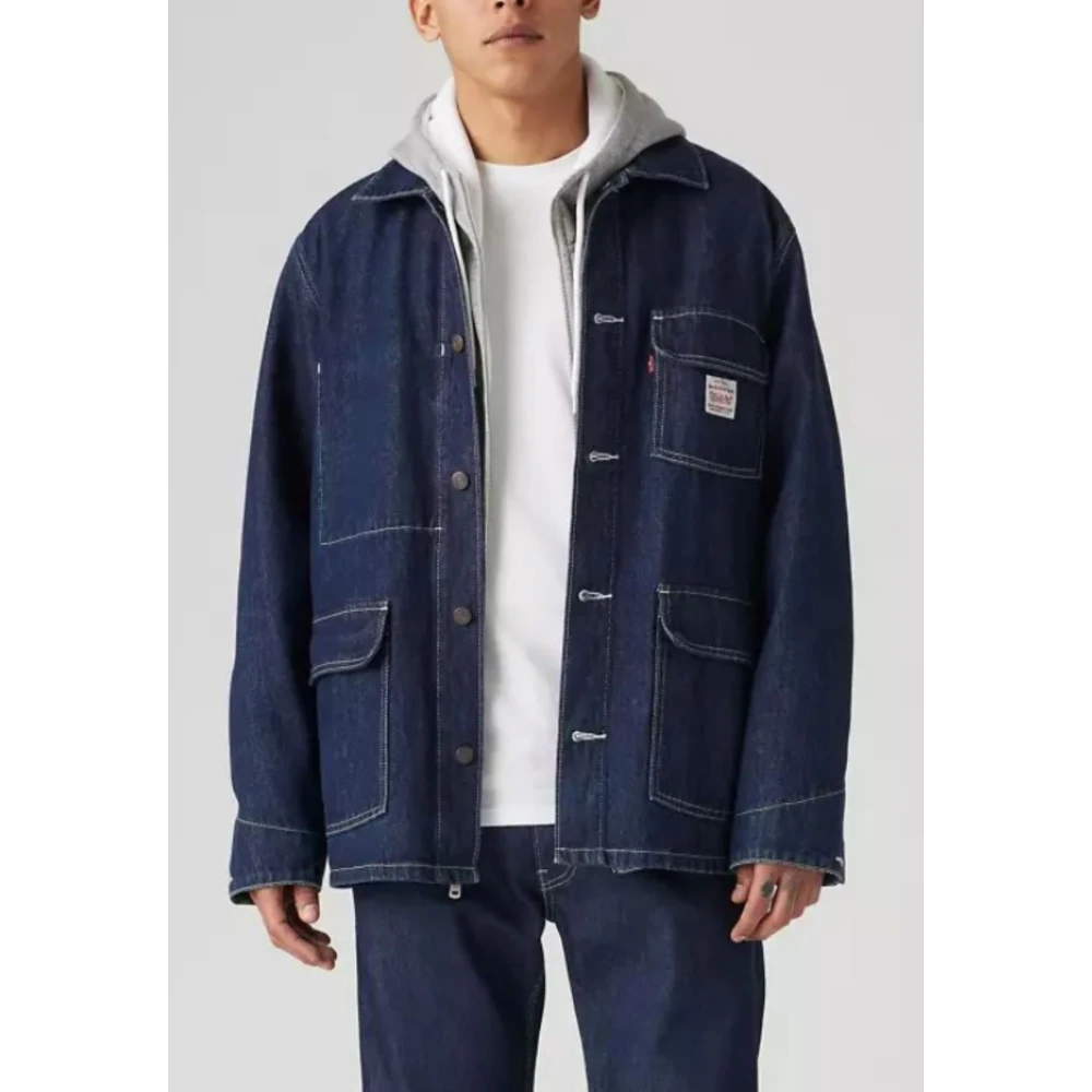 Levi's JAS Mannen Broadway Enigneer Coat ME Blue Heren