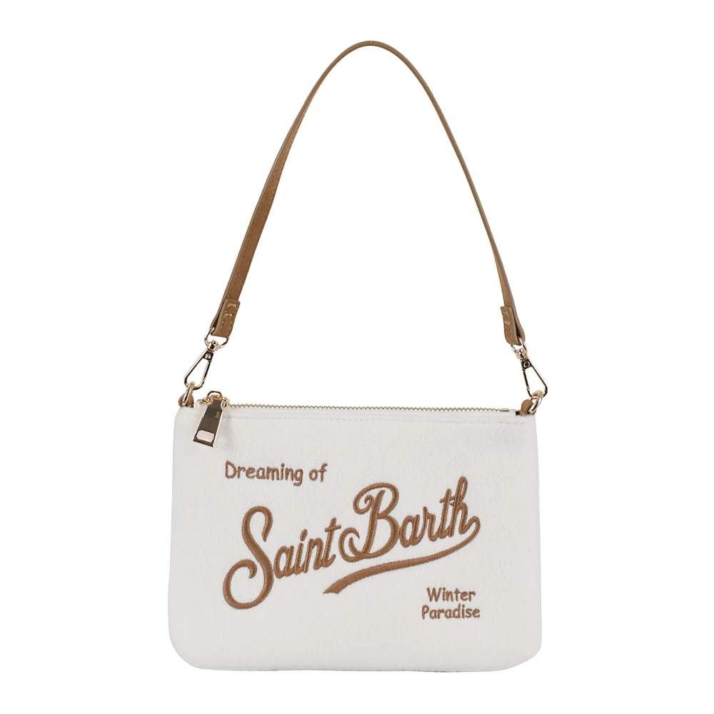 MC2 Saint Barth Winter Schouder Pochette Stijlvolle Tas Beige Dames
