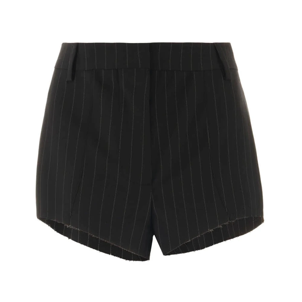 John Richmond Gestructureerde culottes met ceintuurlussen Black Dames