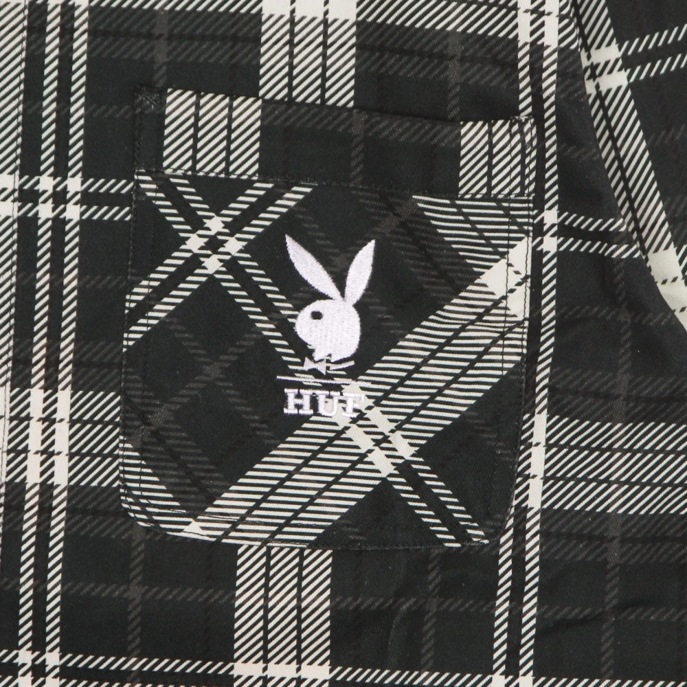 HUF Geruite Flanellen Shirt met Playboy Logo Multicolor Heren