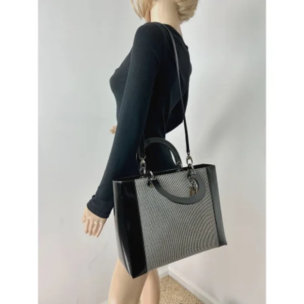 Dior Vintage Pre-owned Leather dior-bags Black Dames