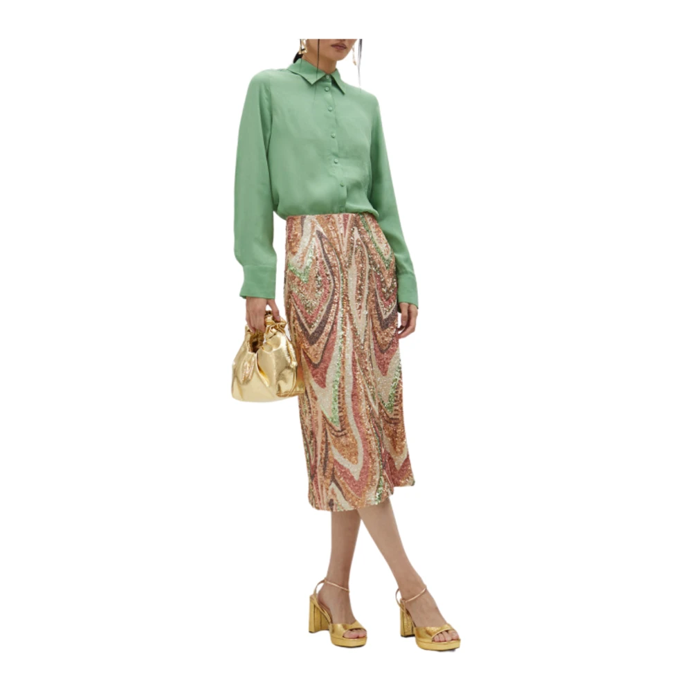 Lola Casademunt Paillettenrok in roze-groen Multicolor Dames