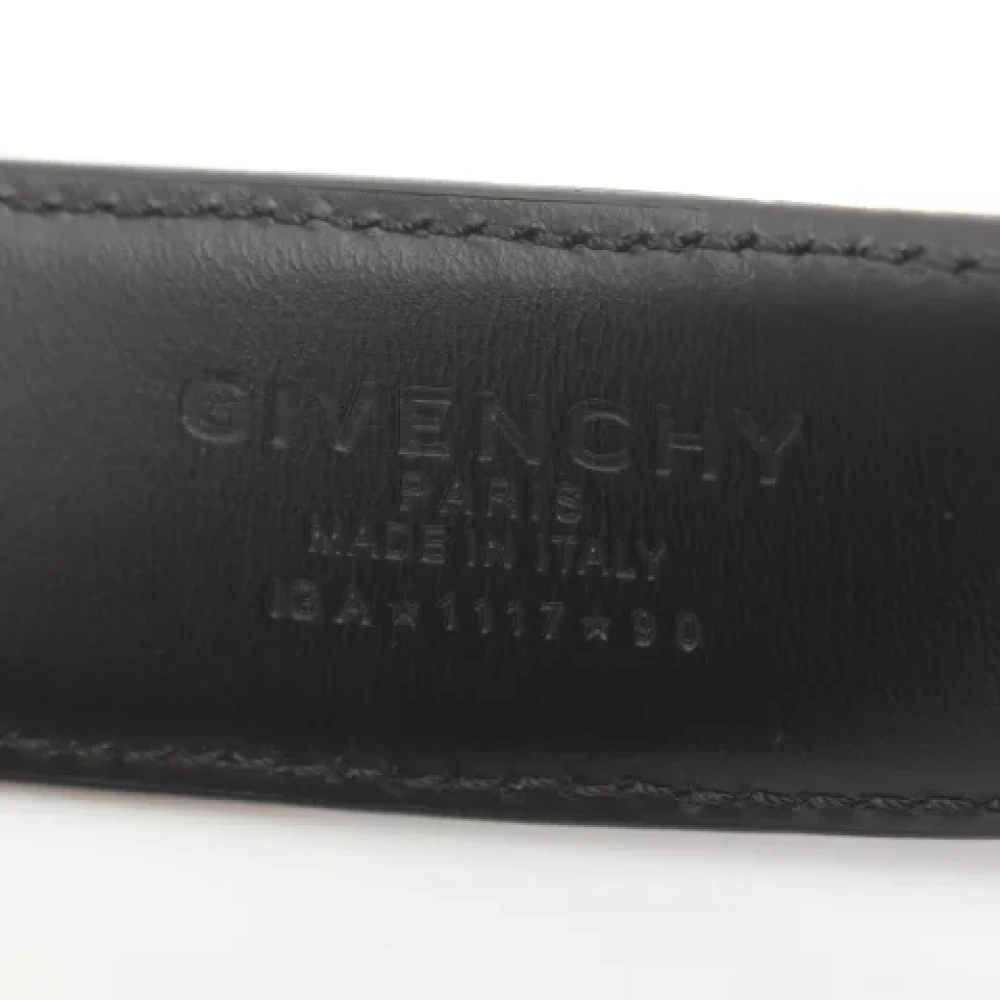 Givenchy Pre-owned Leather belts Black Heren