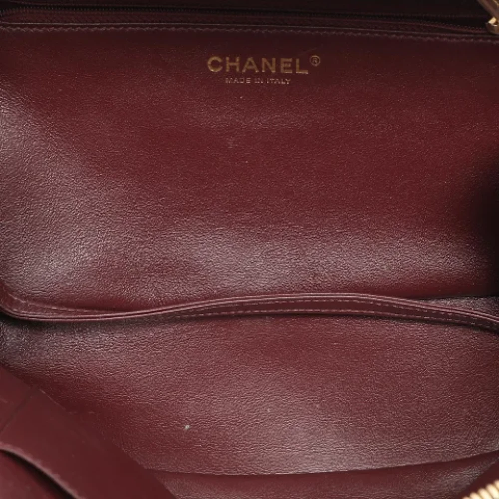 Chanel Vintage Pre-owned Leather handbags Black Dames