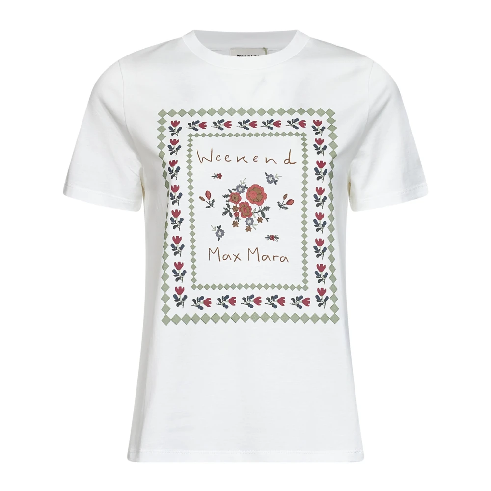 Weekend Max Mara White T-Shirts, Female, Xl, Edison T-Shirt