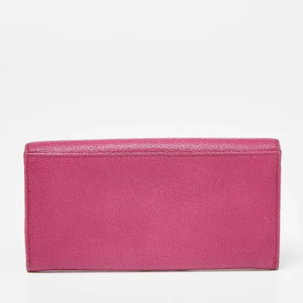 Burberry Vintage Pre-owned Leather wallets Pink Dames