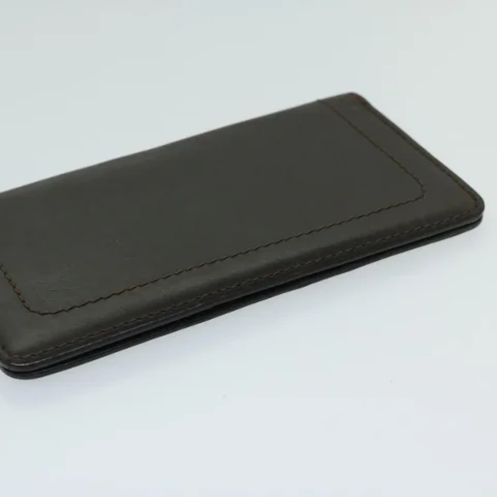 Louis Vuitton Vintage Pre-owned Leather wallets Black Dames