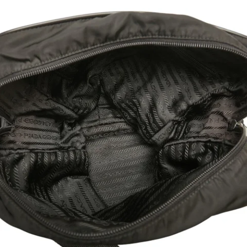 Prada Vintage Pre-owned Nylon shoulder-bags Black Dames