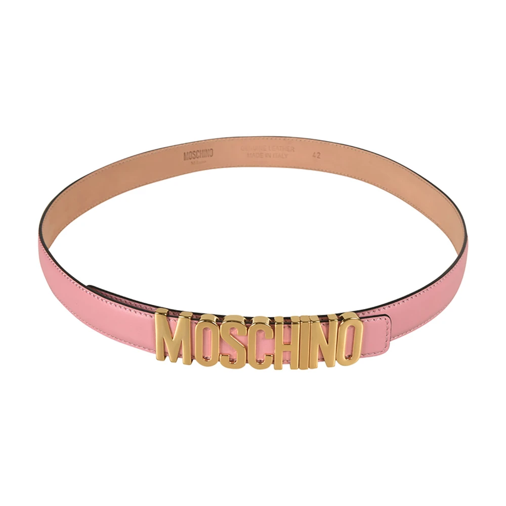 Moschino Stijlvolle Riemencollectie Pink Dames