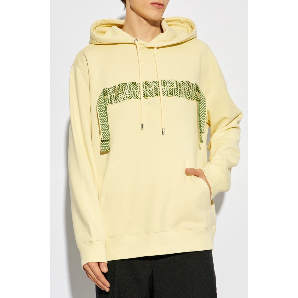 Lanvin Katoenen sweatshirt Yellow Heren